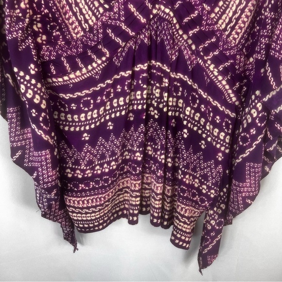 Eci New York kimono modest top Size: L Women's Purple Patterned Top - Picture 4 of 12